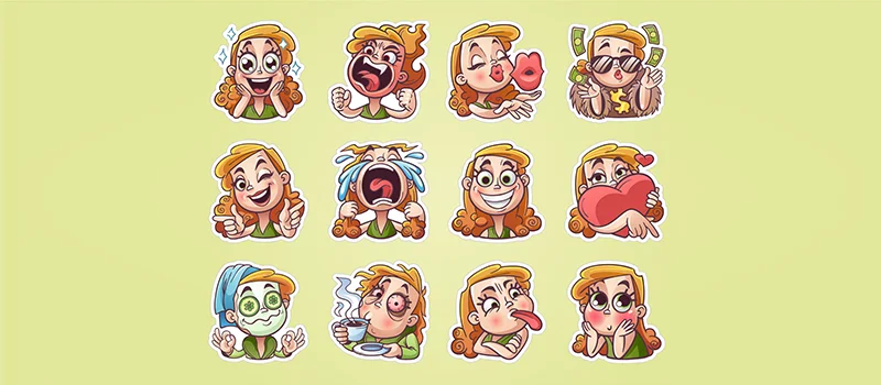 Illustrated Character Stickers