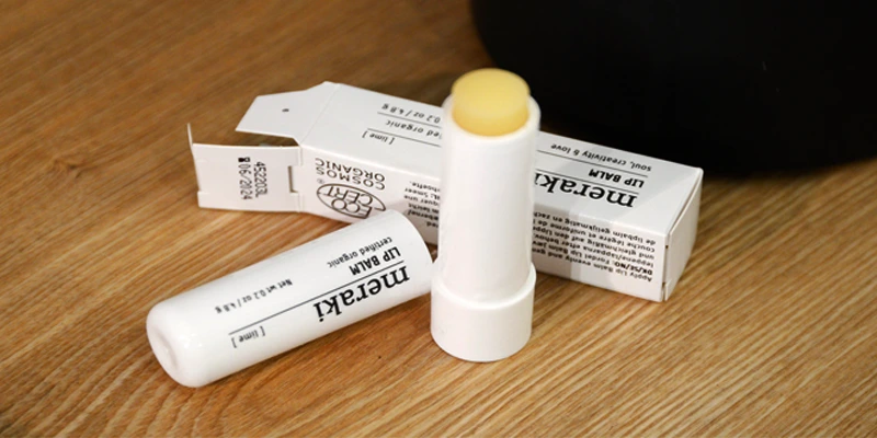 Mockup of lip balm tubes packaging